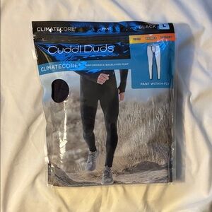 Cuddl Duds Black ClimateCore Baselayer Pants